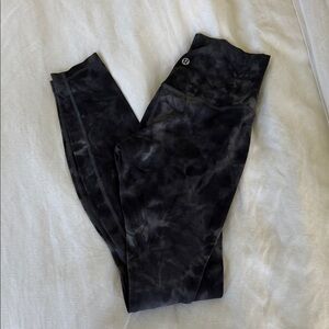 Lululemon Black Tie-Dye Leggings